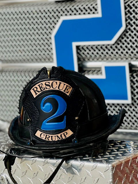 Custom leather helmet shield